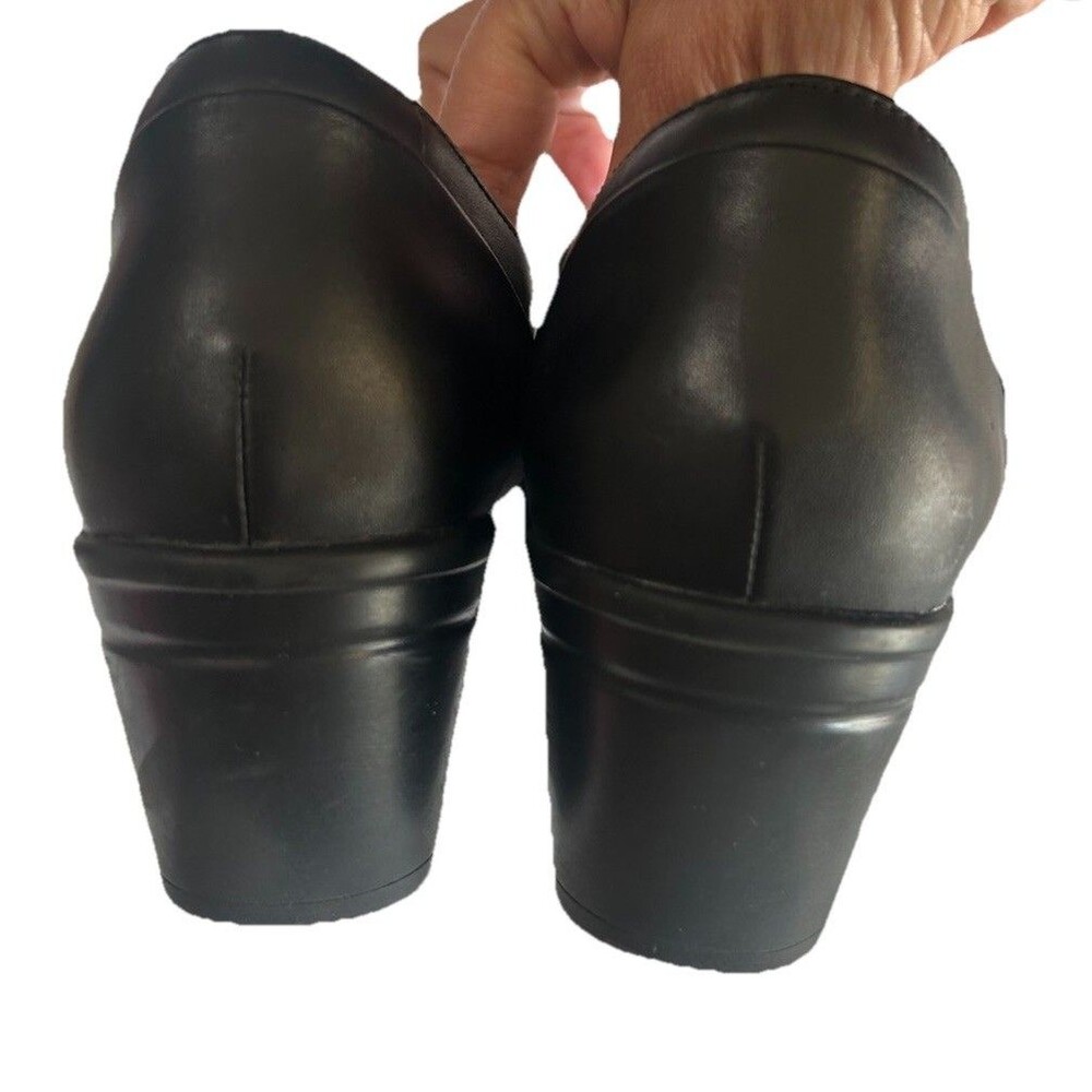 Clarks Women's 8M Emslie Lulin Black Mary Jane Pumps Block Heels Comfort - Picture 8 of 12